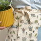 Potted succulents apron