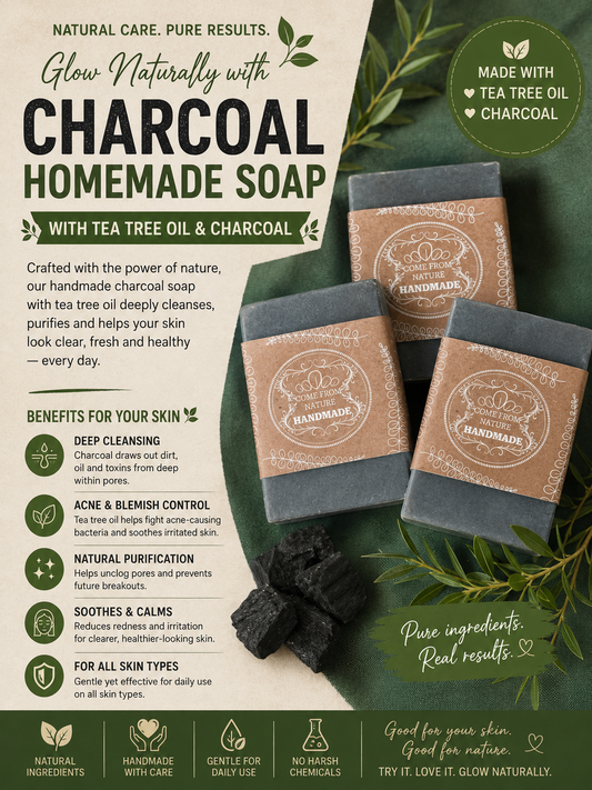 Midnight hour ~ Charcoal  Soap