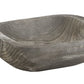 Grey washed wood bowl