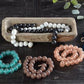 White glass beads
